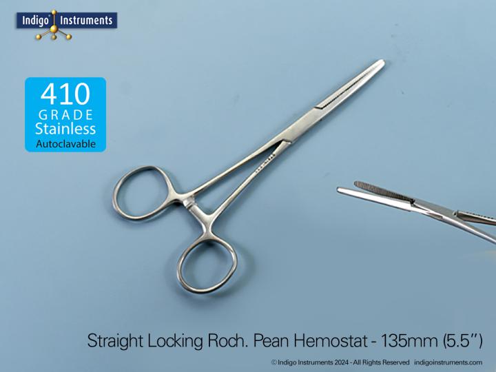 8 New Hemostats / Locking Forceps – Stainless Steel – 1 Curved & 1 Straight – Made In Pakistan