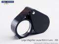 Geology loupe, 10X, 50mm (2"), glass/plastic