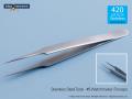 Forceps, watchmaker, straight, #5, 125mm (5"), stainless