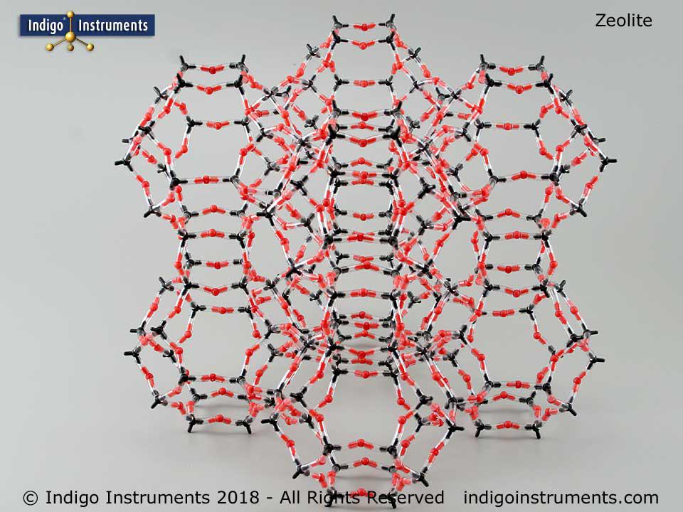 Zeolite Mineral Molecular Structure Model