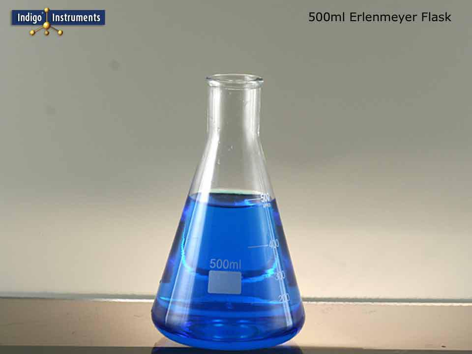 Flask, Erlenmeyer, 500ml, borosilicate glass