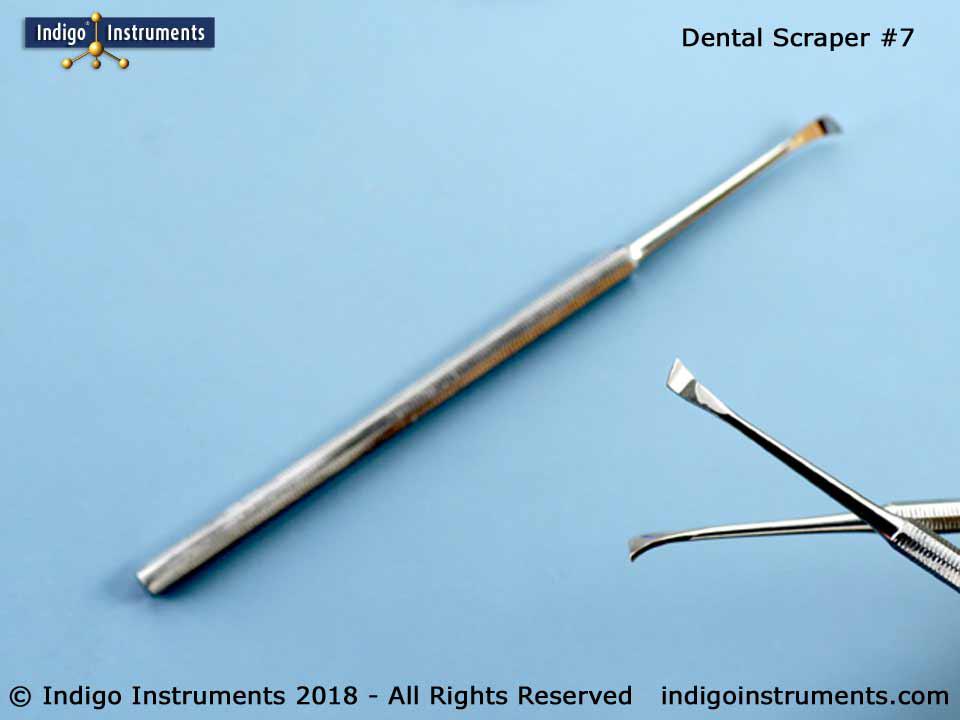 Scraper, 7, stainless steel, 125mm (5 inch), 1 end