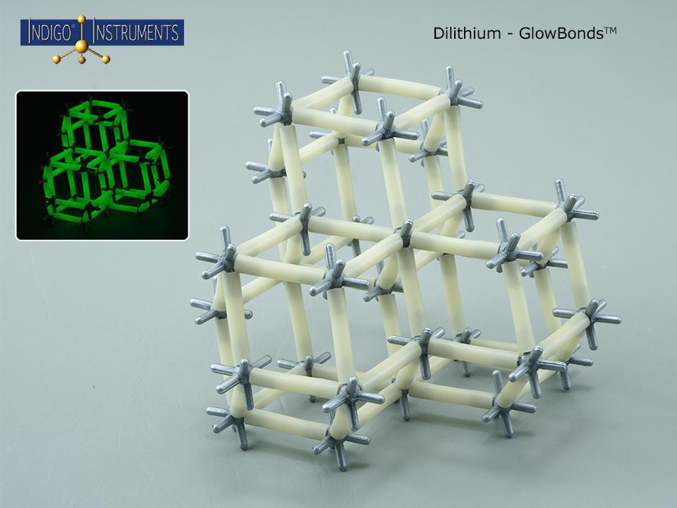 Dilithium Crystal Structure ModelGlowBonds, Indigo